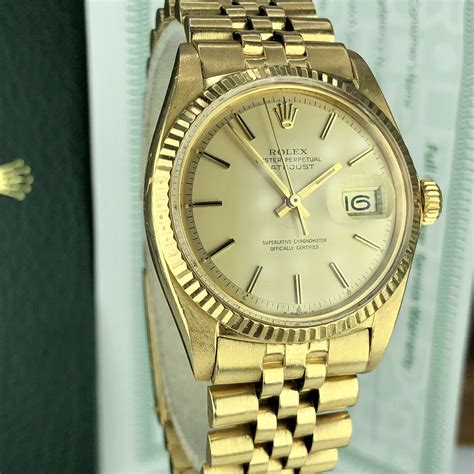 18k men's gold rolex|vintage Rolex 18k gold day.